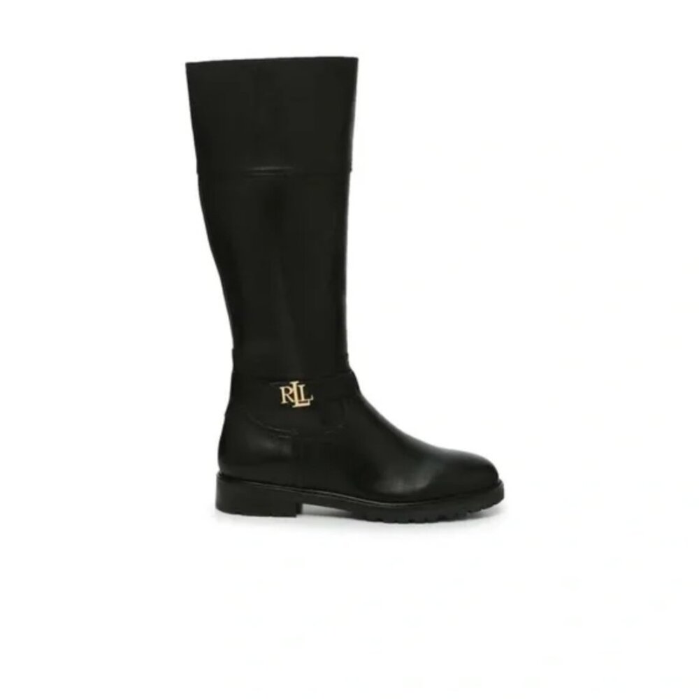Lauren by Ralph Lauren- Women's Everly Riding Leather Boots Size 8- NWB